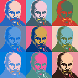 Taras Shevchenko done in Andy Warhol style.<span style=margin-top:10px;display:block;>2004</span>