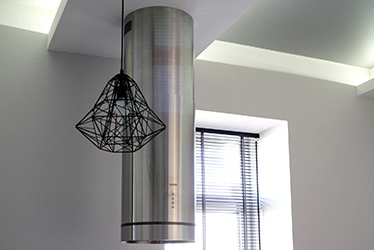 There are no chandeliers except several pendant lights, most of the light comes from subtle led strips close to the ceiling creating very soft and natural atmosphere.