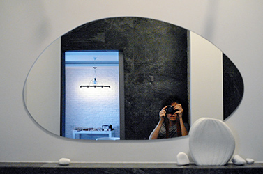 Natural pebble-ish shapes combine and complement each other.