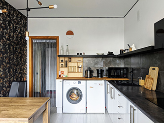 If you don't cook too much and don't store too much, consider open shelves as your kitchen solution.