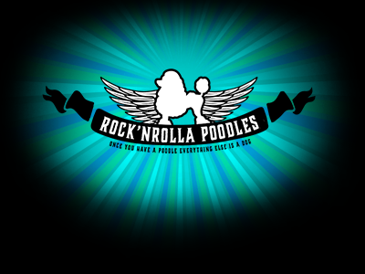 &laquo;Rock'n'Rolla Poodles&raquo; is a poodle breeder with&nbsp;quite a&nbsp;character! The logo is&nbsp;inspired by&nbsp;retro&nbsp;Rock'N'Roll posters.